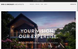 SVB + Reckley Architects website