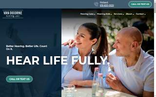 Van Doorne Hearing Care website