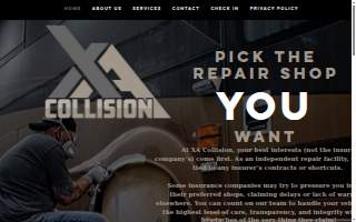 XA Collision website