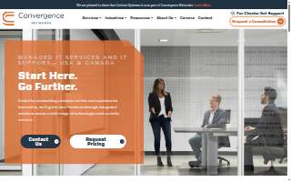 Convergence Networks - Michigan Managed IT Services Company of Holt website