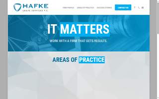 Hafke Legal Services, PC website