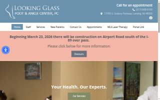 Looking Glass Foot & Ankle Center, P.C. of Holt website