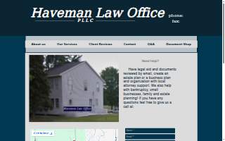 Haveman Law Office website