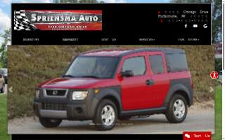 Spriensma Auto LLC website