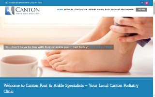 Canton Foot & Ankle Specialists PC website