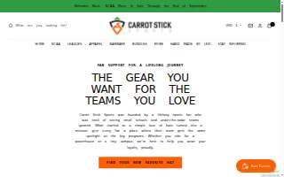 Carrot Stick Sports website