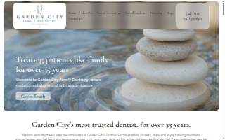 Garden City Family Dentistry website