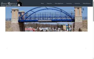 Ionia Rentals website