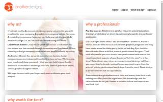 Another Design Co. website