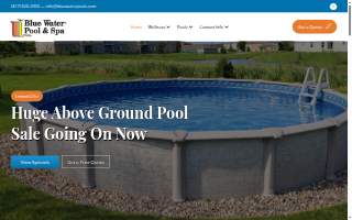 Blue Water Pools- Jackson website