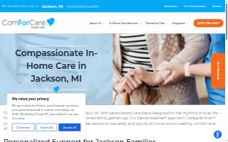 ComForCare Home Care of Jackson website