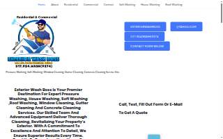 Exterior Wash Boss website