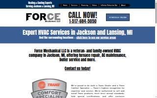 Force Mechanical LLC website