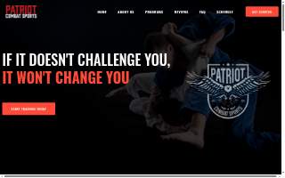 Patriot Combat Sports website