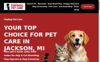 Topdog Pet Care website