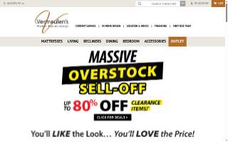 Vermeulen Furniture website