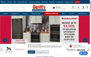 Gerrits Appliances of Jenison website