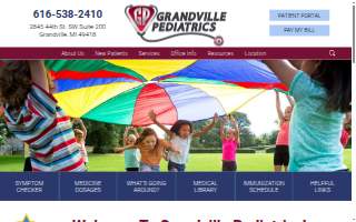 Grandville Pediatrics of Jenison website
