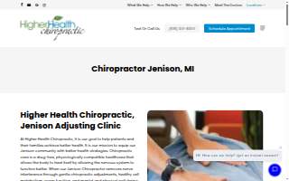 Higher Health Chiropractic of Jenison website