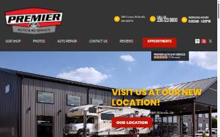 Premier Auto and RV website
