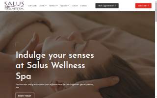 Salus Wellness Spa website