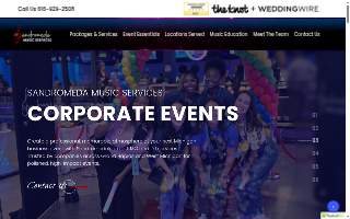 Sandromeda Music Services website