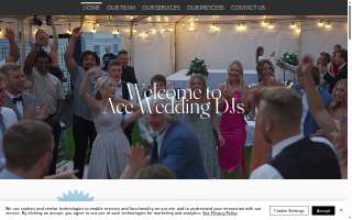 Ace Wedding DJs website