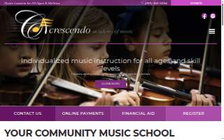 Crescendo Academy of Music website