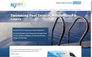 KV Pool Service & Supply, LLC of Kalamazoo website