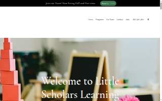 Little Scholars Learning House website