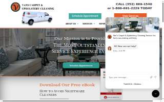 Van's Carpet & Upholstery website