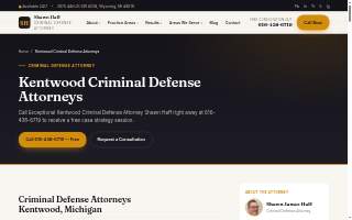 Criminal Defense Attorney Shawn Haff of Kentwood website