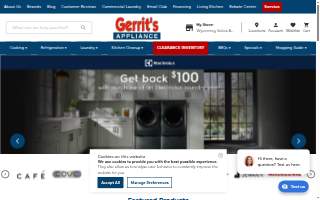 Gerrits Appliances of Kentwood website