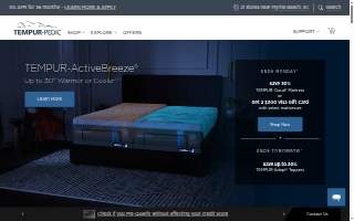 Tempur-Pedic Flagship Store of Kentwood website