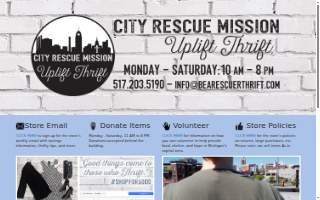 City Rescue Mission Uplift Thrift website