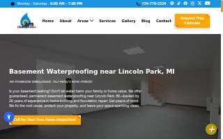 AM Professional Waterproofers website