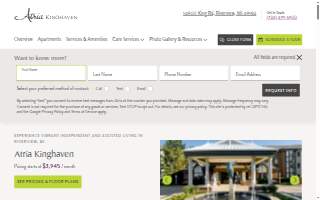 Atria Kinghaven website