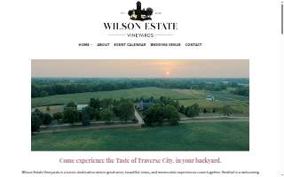 Wilson Estate Vineyards of Lincoln Park website