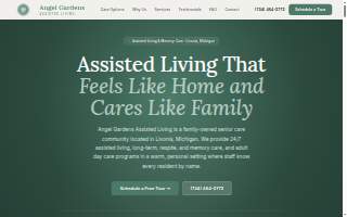 Angel Gardens Assisted Living website