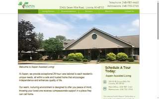 Aspen Assisted Living website