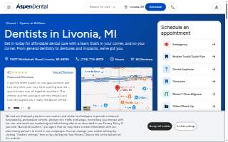 Aspen Dental - Livonia website