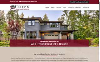 Corex Home Inspections website