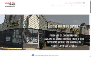 Finish Line Oil Change & Auto Repair website