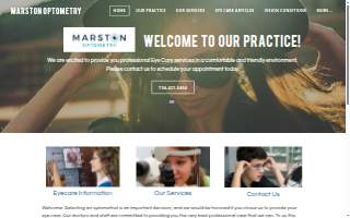 Marston Optometry website