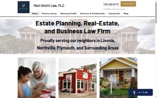 Matt Devitt Law, PLC website