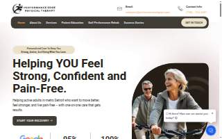 Performance Edge Physical Therapy – Livonia website