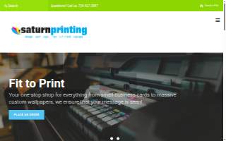 Saturn Printing website