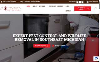Solidified Pest Control of Livonia website