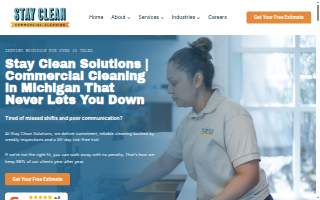 Stay Clean Solutions Commercial Cleaning website