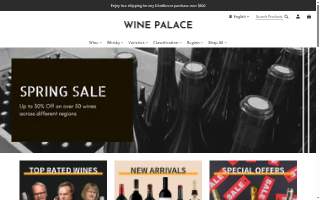 Wine Palace website